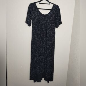 Latched Mama Nursing Dress Black White Dot Women's Size  00-6 Petite